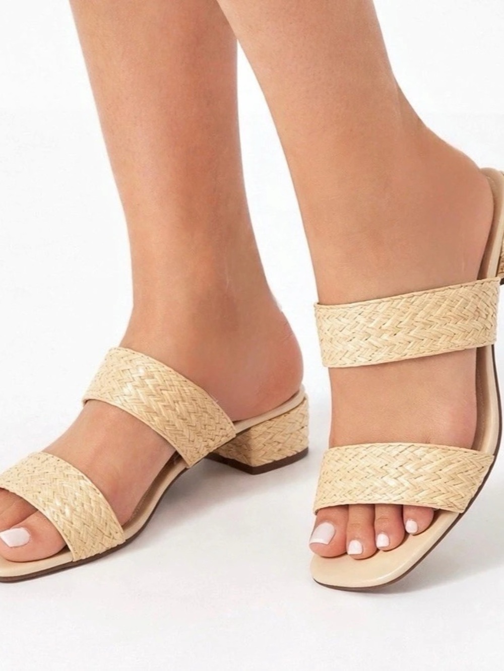 Joie Niki Slide Sandal Woven Strap Sandals Beige